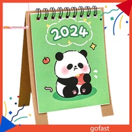 GOF Small Desktop Calendar 2024 Desk Calendar 2023-2024 Cute Animal Mini Desk Calendar Daily Schedule for Office and School