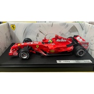 HotWheels1/18 Ferrari F2007 Masa Ferrari Fleet 2007 Racing Season F2007 Racer Brazilian Philip Masa 