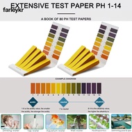 FARL 80 Strips/pack Litmus Tester Paper, Acidic Alkaline Indicator Paper Professional PH Test Strips
