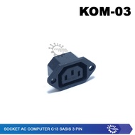 Socket AC Computer C13 Chassis 3 Pin 3 Pin Plug Socket