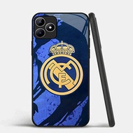 GK-74 Real Madrid Glass Casing for OPPO Realme Narzo 50A A3i C53 6 C35 A3X N53 GT A40 C31 5GPrime