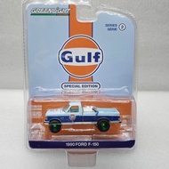 Green Light 1: 64 Bay Oil Special Edition 2-1990 Ford F-150 with Fuel Transport Box Green Machine