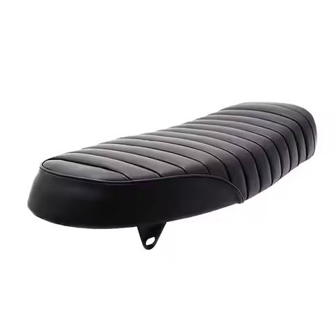 Motorcycle Retro Seat Black PU Leather Classic Cafe Racer Saddle Cushion Comfortable Chair for Honda