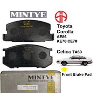 Toyota Corolla AE86 Brake Pad Front MP-102J Mintye KE70 CE70 AE71 04491-14150 Toyota Celica TA60 044