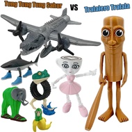 Brainrot Tralalero Tralala Plush Italian and Tung Tung Tung Sahur,Stuffed Figure Pillow