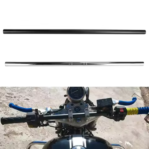 Universal Motorcycle Handlebar 22mm 7/8'' Chrome Drag Straight Fat Handle Bar Vintage for Cafe Racer