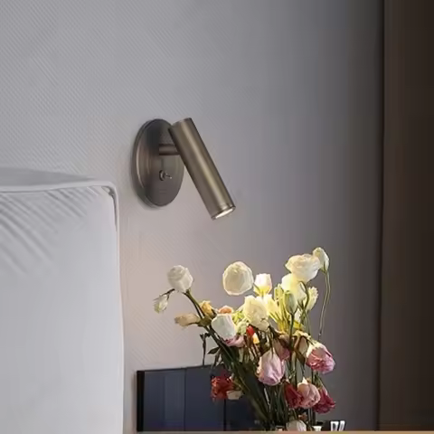 New LED Reading Wall Lamp 3 W Embedded Hotel Study Bedroom Bedside Decorative Lighting Toggle Switch