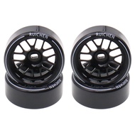 4PCS 27Mm Hard Drift Metal Wheel Rim Tyres Compatible with Wltoys 284131 K969 K979 K989 Kyosho Mini-