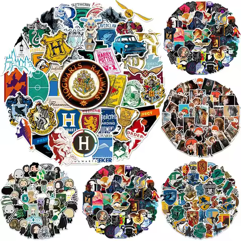 50Pcs Genuine Harry Potter Sticker Cartoon Movie Stills Waterproof Stickers Scrapbook Laptop Cup Ska