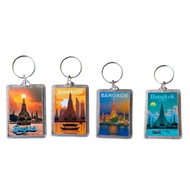 OHANA .. Small Keychain Souvenir - Bangkok Design
