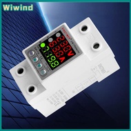 เบรคเกอร์ac220v เบรกเกอร์ไฟ ตู้คอนซูมเมอร์ 40/63A รีเลย์ป้องกัน Din Rail Wattmeter KWh Power เชื้อเพ