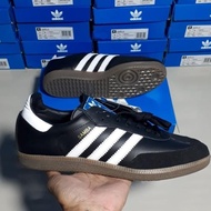 White black Adidas Samba shoes black white original 100% black white sole gum Adidas Samba shoes ori