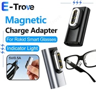 Type C Female to Rokid Smart Glasses Charge Adapter 3-pin Magnetic Charging Converter 5V/0.5A Smart 