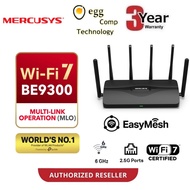 MERCUSYS MR47BE BE9300 WI-FI 7 TRI BAND ROUTER 6X HIGH-GAIN ANTENNAS WITH 2.5G PORTS EASYMESH [POWER