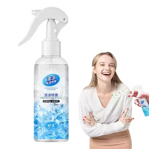 100ml Cooling Mist Spray Soothing and Protective Spray for Face and Body Keep Cool in the Heat with 