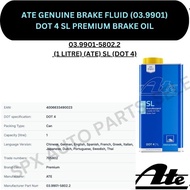 ATE GENUINE BRAKE OIL (DOT 4 DOT 5.1) (SL SL6 DOT5.1 TYP200) (1LITRE) FOR ALL BRAKING SYSTEMS W.ABS 
