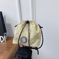 韓風甜酷小袋 中性單肩斜揹袋 休閒手提包 情侶簡約款- 綠色 均碼