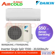 Daikin Inverter Single Split AirCon 18000BTU RKM50XVMG/FTKM50XVMG