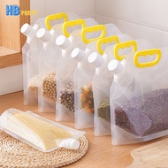 Kitchen Grain Storage Bag Refillable Drink Bag Spout Pouch For Juice Milk Coffee Bean Cereals Storag