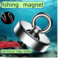 N52 Magnet Fishing Strong D42/60kg Neodymium Salvage Magnet Underwater Treasure Hunting