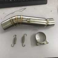 Slip-on Motorcycle Exhaust Middle Link Pipe For Honda CBR500R CB500X CBR400R CB400X Iron