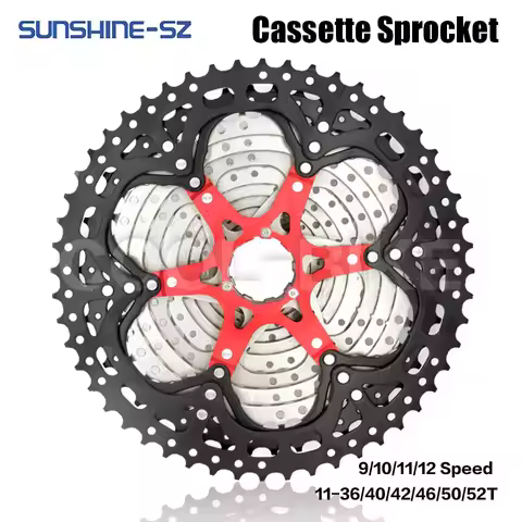 Sunshine Mountain Bike 9 10 11 12 Speed Velocidade Bicycle Cassette MTB Freewheel Sprocket 36T 40T 4