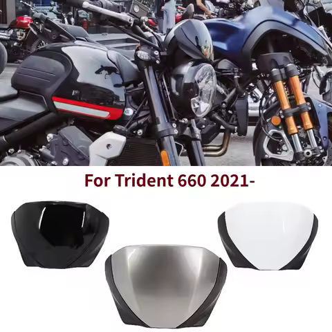 Fit For Trident 660 For TRIDENT660 2021-2025 Front Windshield Fairing Flyscreen Wind Screen Deflecto