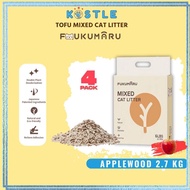 Cat Litter Tofu FUKUMARU APPLEWOOD/Cat Sand / Cat Litter /Cleaning Clump Tofu Litter/2.7KG