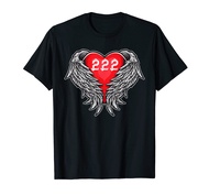 Angel Number 222 With Heart And Wings Of Angel T-Shirt