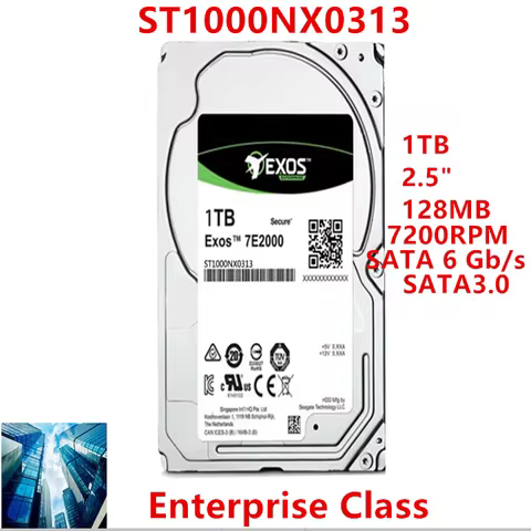 New Original HDD For Seagate 1TB SATA 2.5" 7200RPM For Internal HDD For Enterprise Class HDD For ST1