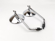 กระจกมองหลังสีดำสำหรับ Honda CL250 CL300 CL500 CB350 MOSUSI กระจกมองหลังสไตล์วินเทจ ปรับแต่งได้ กระจ