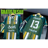 Aceh Pattern Sports Jersey Swallow Fc Futsal Football Nickname Number D8e9 3Bb c42d