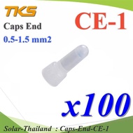 Wire Crimping Head CE1 Connector 0.5-1.75 Sq.mm. Wire. 22-16 AWG (Pack Of 100 Pieces) Caps-End-CE-1 