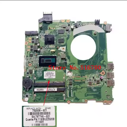 782938-001 For HP PAVILION 15T-P200 Laptop Motherboard W/ i5-5200U 782938-601 787746-601