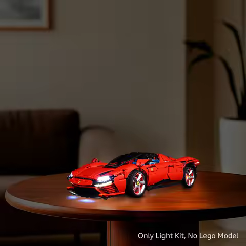 Kyglaring LED Light Kit suitable for Lego Ferrari Daytona SP3 42143 Building Block Decorative Lamp N