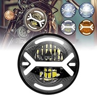 Windance 200W 5-3/4" 5.75" LED Motorcycle Headlight Fit for Sportster Dyna Softail Street Rod Street