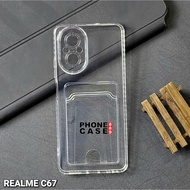 REALME C67 4G CLEAR CASE CARD SLOT SOFT CASE WALLET REALME C67 4G