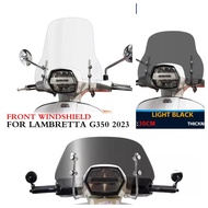 Motorcycle New For LAMBRETTA G350 2023 Front Windshield Heighten Widened Wind Deflector For Lambrett