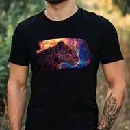 Mens Leopard Print Cotton T-Shirt Size Xs To 3Xl-W55Rw