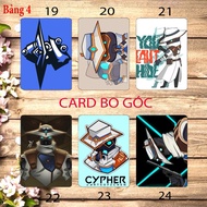 Card cypher game valorant 6 corner brother / cypher game valorant card