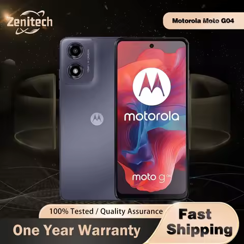 Motorola Moto G04 XT2421-X 4G LTE Dual SIM Mobile Phone 6.56" 90Hz IPS LCD Unisoc T606 Octa-Core 64G