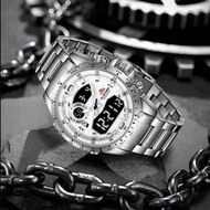 JAM TANGAN PRIA DZINER 8306 STAINLESS STEEL