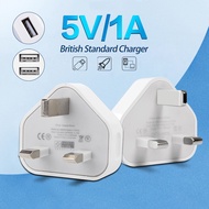 UK Plug Dual USB doorLink Charger 5V2A Universal Travel Charging Head Standard Travel Charger 5V1A P