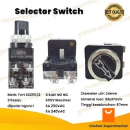 Selector Switch 2 Position On Off 2 Step Fort SS2511/2