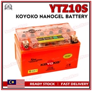 YTZ10S KOYOKO Nanogel Battery / Gel Motorcycle Maintenance Free Battery - CBR600 / YAMAHA MT09 / KTM