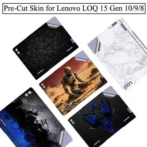 Full Body Protection Laptop Vinyl Sticker Skin for Lenovo LOQ 15 Gen 10 9 8 LOQ 15IRX10 15AHP10 15IA