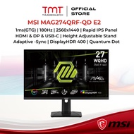 MSI MAG274QRF-QD E2 27 inch Gaming Monitor | 1ms(GTG) | 180Hz | 2560x1440 | Rapid IPS Panel | HDMI &