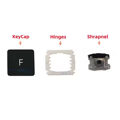 Replacement Individual F KeyCap Hinges and Shrapnel are Applicable for MacBook Pro A1534(2017)A1706 