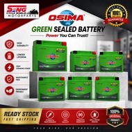 OSIMA Green Sealed Battery (Maintenance Free) – YTZ5S YTZ6S YTZ7S YTZ8S YTX7A-BS YTX9-BS  | Motorcyc