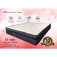 LOL 10"inch Queen Size Spring Mattress / 10 inch spring tilam